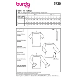 Top Burda 5730 str. 34-44