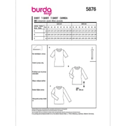 Top Burda 5876 str. 34-48