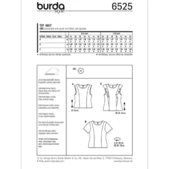 Top Burda 6525 str. 34-46