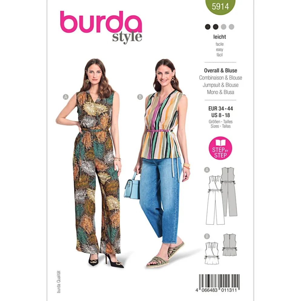 Top/jumpsuit Burda 5914 str. 34-44