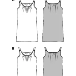 Top/kjole Burda 6969 str. 34-46