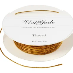 Tråd, 0,5 mm 10 m Guld