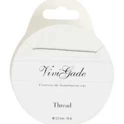 Tråd, 0,5 mm, 10 m Sølv