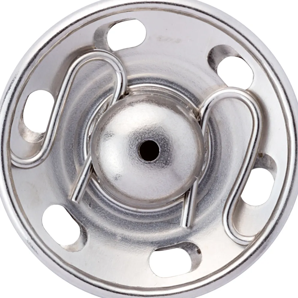 Tryklåse, 21 mm, 3 stk, Sølv