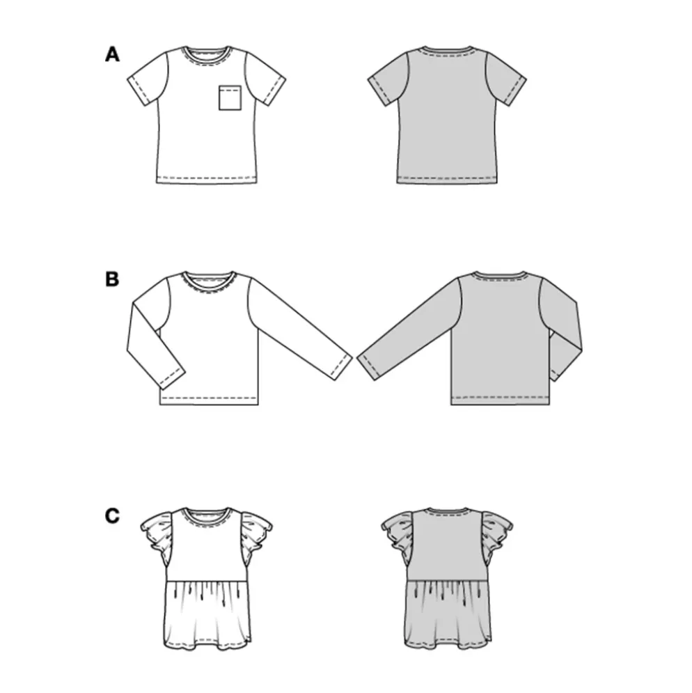 T-Shirt Burda Kids 9205 str. 86-122