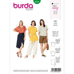 T-shirt Burda 6204 str. 34-44