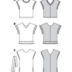 T-shirt Burda 6204 str. 34-44