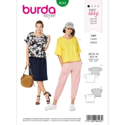 T-shirt Burda 6243 str. 34-44