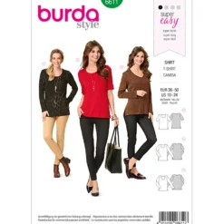 T-shirt Burda 6611 str. 36-50