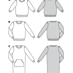 T-shirt/kjole Burda 6109 str. 34-44