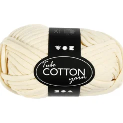 Tubegarn 45 m, 100 g Råhvid