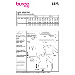Tunika Burda 6126 str. 34-44