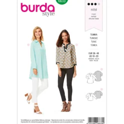Tunika Burda 6633 str. 36-46