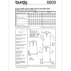 Tunika Burda 6809 str. 34-46