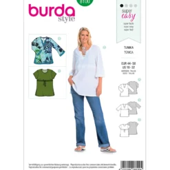 Tunika Burda 8100 str. 44-58