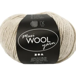 Uldgarn Maxi 125 m, 100 g. Sand melange