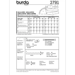 Vampyr Burda Kids 2791 str. 116-164
