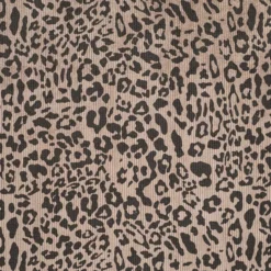 Vasket leopard fløjl m/ stræk 8 wales Jord