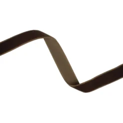 Velourbånd 16 mm Kastanje