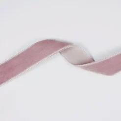 Velourbånd 16mm Støvet gammelrosa