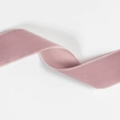 Velourbånd 36mm Støvet gammelrosa