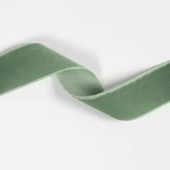 Velourbånd 36mm Støvet grøn