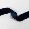 Velourbånd 36mm Støvet midnatsblå