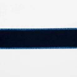 Velourbånd 16mm Støvet midnatsblå