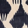 Velour m/ grafisk print Råhvid