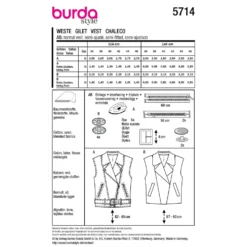 Vest Burda 5714 str. 36-46