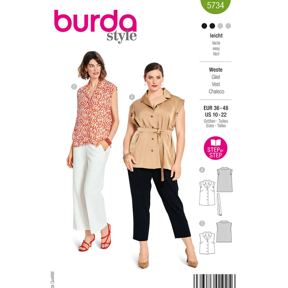 Vest Burda 5734 str. 36-48