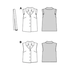 Vest Burda 5734 str. 36-48