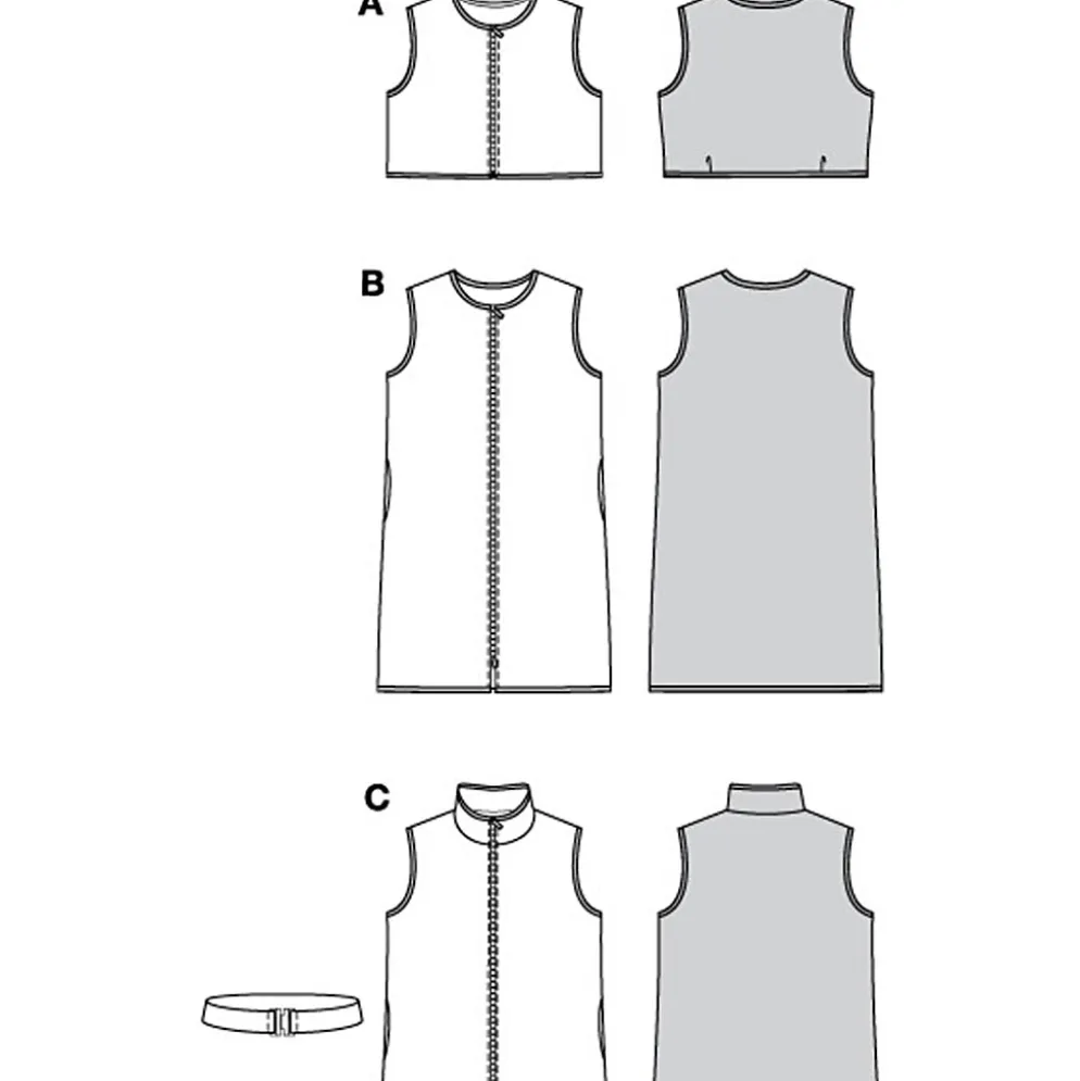 Vest Burda 5764 str. 34-48