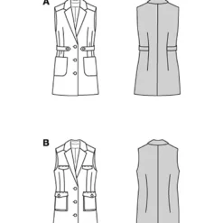 Vest Burda 5827 str. 36-46