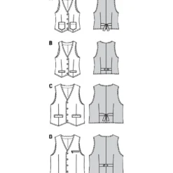 Vest Burda 7810 str. 32-44/44-54