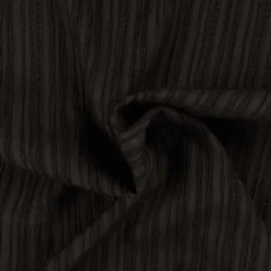 Viscose smock m/hulmønster Sort