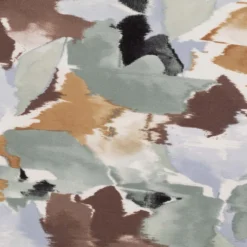 Viscose stretch m/ akvarel print Hvid