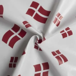 Voksdug m/ flag Hvid