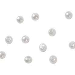 Voksperler, 3 mm, hulstr. 0,7 mm, 150 stk. Perlemor