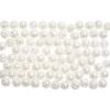 Voksperler, 4 mm, hulstr. 0,7 mm, 150 stk. Perlemor