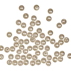 Voksperler, 4 mm, hulstr. 0,7 mm, 150 stk. Perlemor