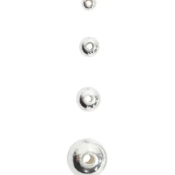 Voksperler, sølv, diam. 4 mm, hulstr. 0,7 mm, 150 stk. Sølv