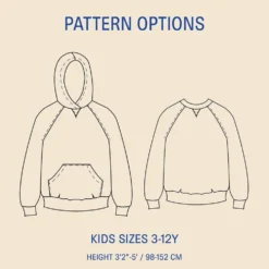 WBM Kids Hoodie str. 3-12 år