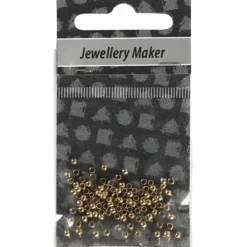 Wireklemmer, 100stk. 2 mm, Forgyldt