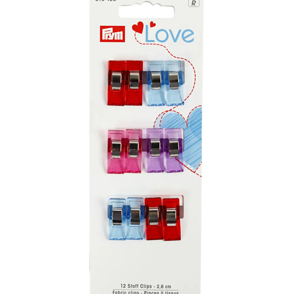 Wonder clips Love, 2,6 mm, 12stk.