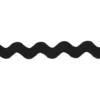 Zig-zag lidse 13mm Sort